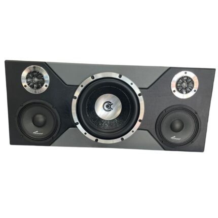 Cajón con bajo Cyberlux 10" + par medios Audiopipe + par balas