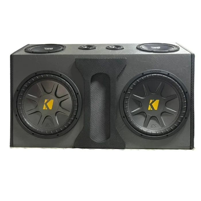 Cajón con 2 bajos Kicker 12" + medios + balas - Imagen 1