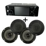 Combo Pantalla Danom 4" + 2 par de cornetas LCR 6,5"