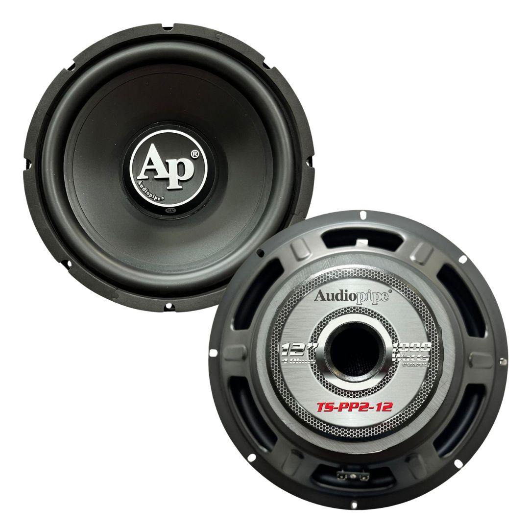 6 Bajo Audiopipe 12" bobina sencilla 1000w 1 B Ts-pp2-12 - Imagen 1