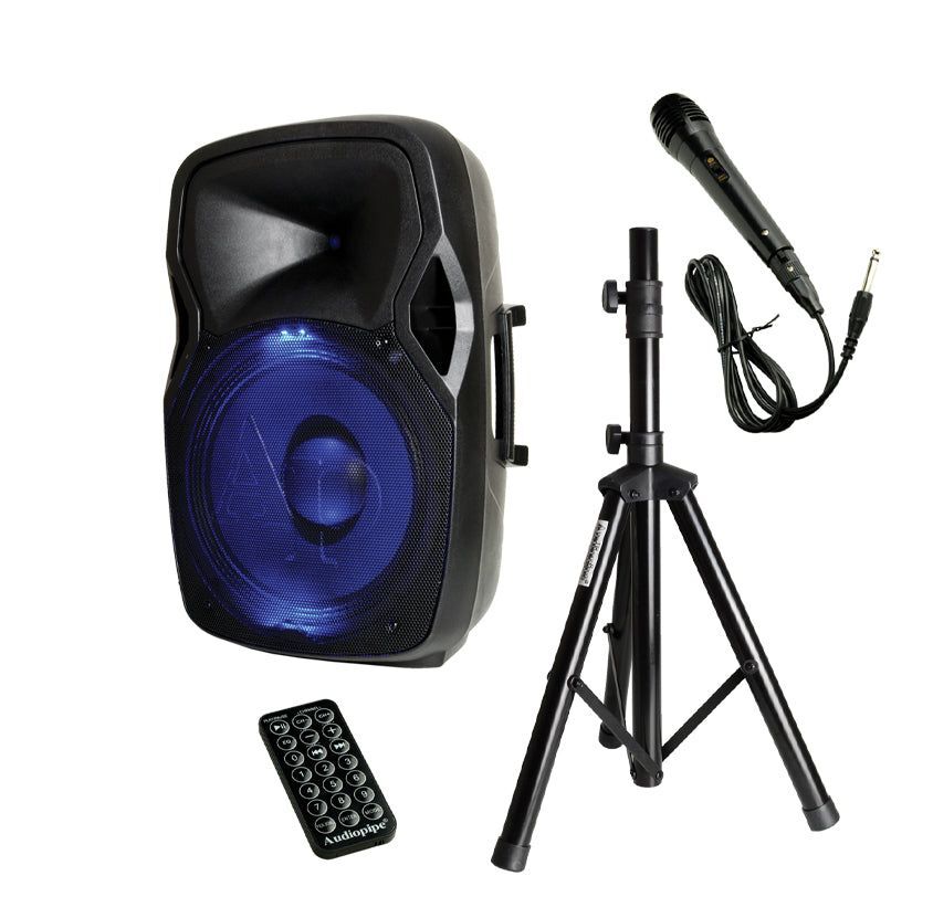 32c078e8-e4a0-4e25-b3bb-5bd151803c93 CAJON AMPLIFICADO 15" AUDIOPIPE DJAP-1567A-CMB - Imagen 1